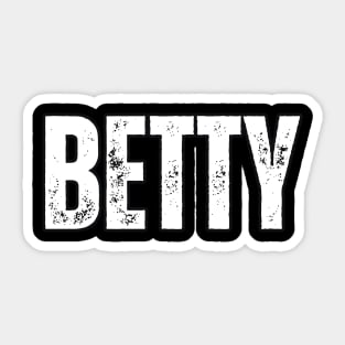 Betty Name Gift Birthday Holiday Anniversary Sticker